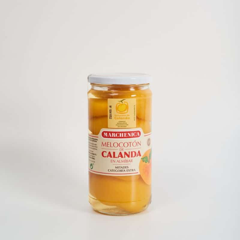 melocotón de calanda en almibar