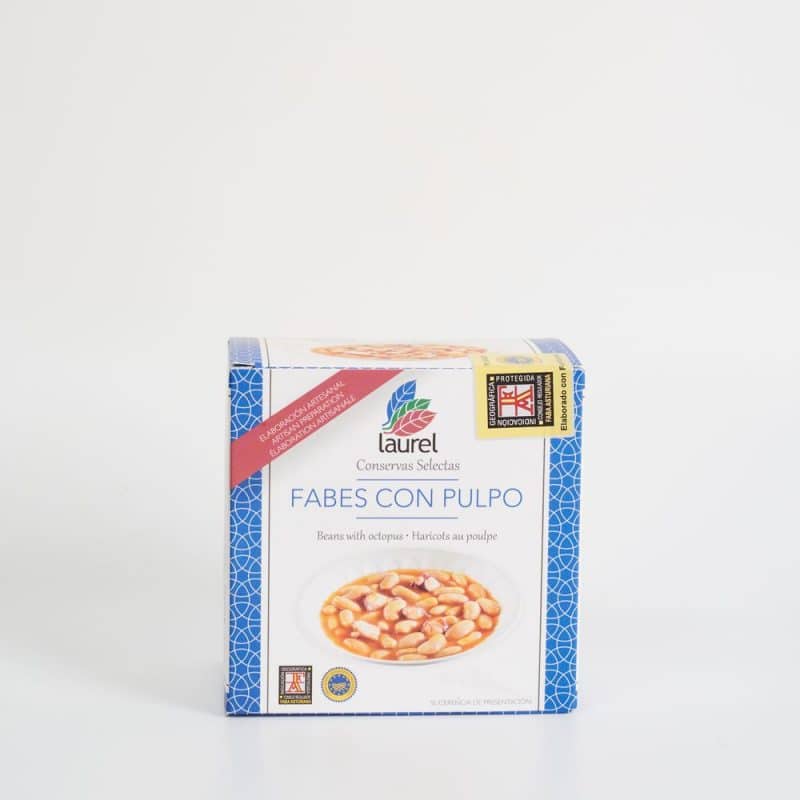 Fabes con pulpo
