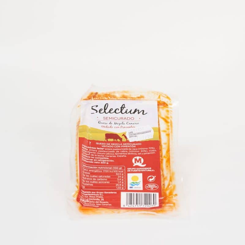 Queso majorero semicurado pimenton