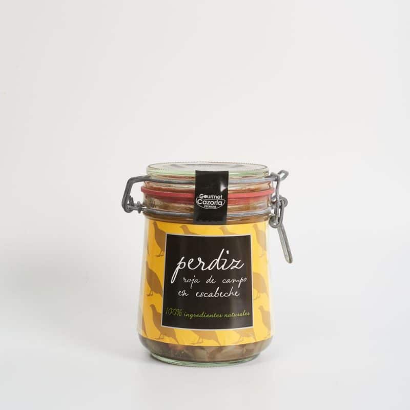 Perdiz roja de campo en escabeche