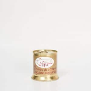 Mousse de cochinillo con pasas