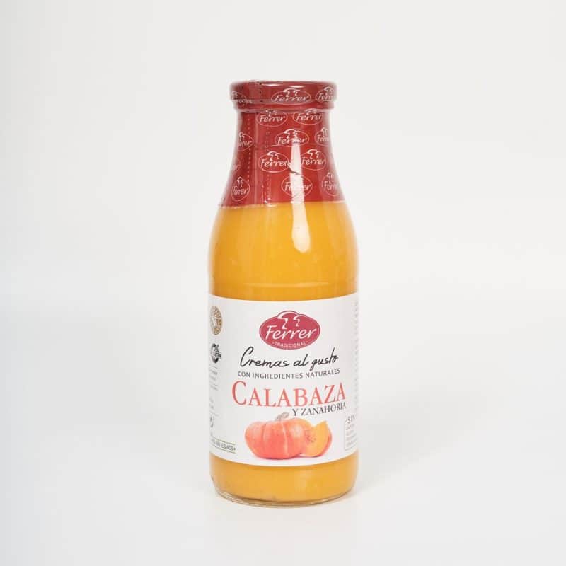 Crema de calabaza y zanahoria