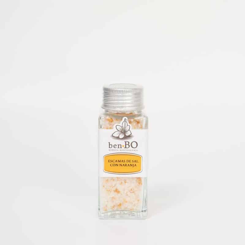 escamas de sal con naranja de valencia